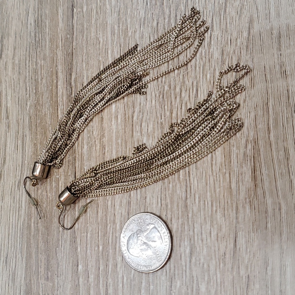 Chain dangle earrings - Picture 3 of 3